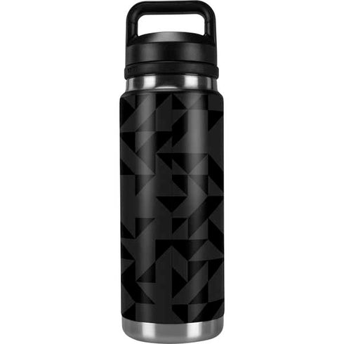 Black Geometric YETI Rambler 26oz Bottle Skin