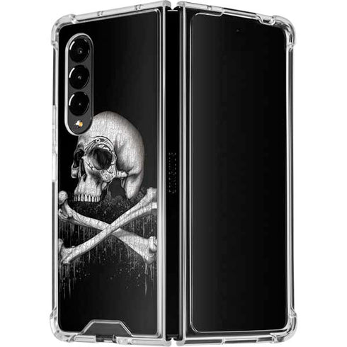 Alchemy Carta Blackbloods Bones Galaxy Z Fold4 5G Clear Case