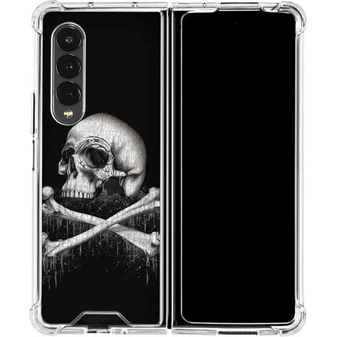 Alchemy Carta Blackbloods Bones Galaxy Z Fold4 5G Clear Case