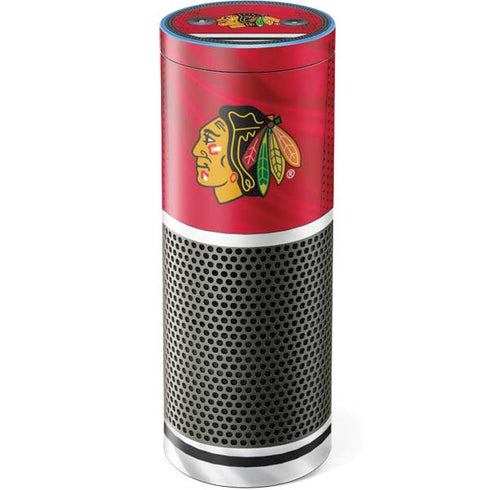 NHL Blackhawks Red Stripes Amazon Echo Skin