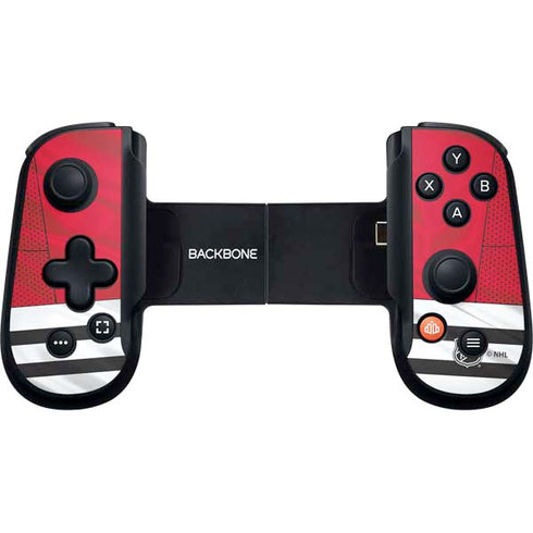 NHL Blackhawks Red Stripes Backbone One for iPhone Game Controller Skin