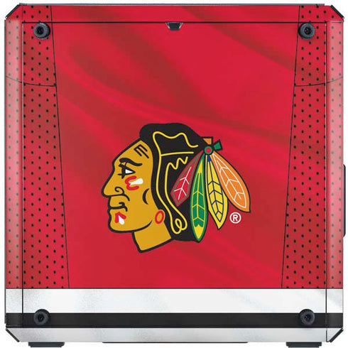 NHL Blackhawks Red Stripes Cooler Master MasterBox Q300L Mini Tower Skin