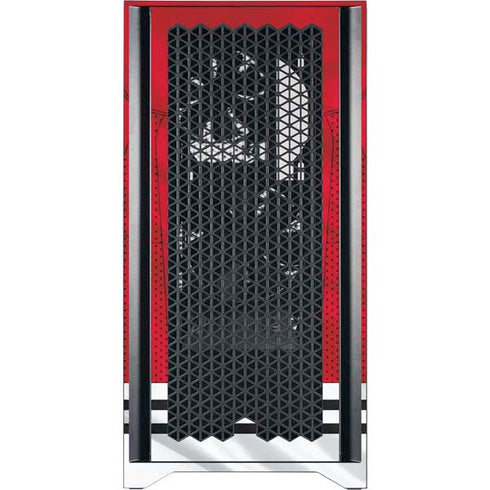 NHL Blackhawks Red Stripes Corsair 4000D Tempered Glass Mid-Tower ATX Case Skin