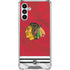 NHL Blackhawks Red Stripes Galaxy A13 5G Clear Case
