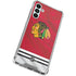 NHL Blackhawks Red Stripes Galaxy A13 5G Clear Case