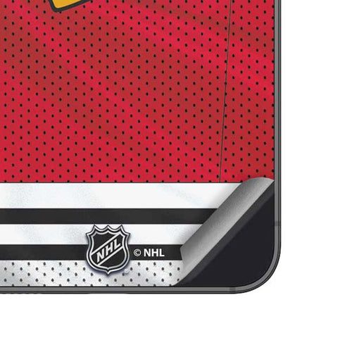 NHL Blackhawks Red Stripes Galaxy A14 5G Skin