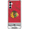 NHL Blackhawks Red Stripes Galaxy A15 5G Clear Case