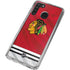 NHL Blackhawks Red Stripes Galaxy A21 Clear Case
