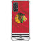 NHL Blackhawks Red Stripes Galaxy A32 5G Clear Case