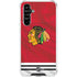 NHL Blackhawks Red Stripes Galaxy A54 5G Clear Case