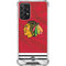 NHL Blackhawks Red Stripes Galaxy A72 5G Clear Case