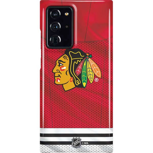 NHL Blackhawks Red Stripes Galaxy Note20 Ultra 5G Lite Case