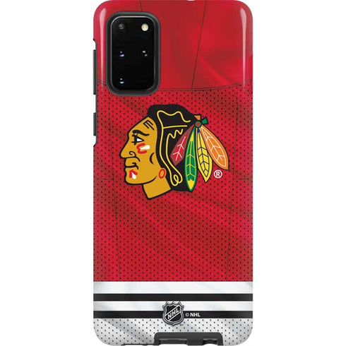 NHL Blackhawks Red Stripes Galaxy S20 Plus Pro Case
