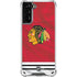 NHL Blackhawks Red Stripes Galaxy S21 Plus 5G Clear Case