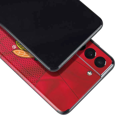 NHL Blackhawks Red Stripes Galaxy S21 Plus 5G Skin