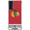 NHL Blackhawks Red Stripes Galaxy S22 Clear Case