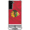 NHL Blackhawks Red Stripes Galaxy S22 Plus Clear Case