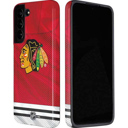 NHL Blackhawks Red Stripes Galaxy S22 Pro Case