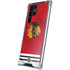 NHL Blackhawks Red Stripes Galaxy S22 Ultra Clear Case