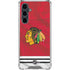 NHL Blackhawks Red Stripes Galaxy S23 FE Clear Case