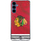 NHL Blackhawks Red Stripes Galaxy S24 Clear Case