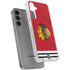 NHL Blackhawks Red Stripes Galaxy S24 Plus Clear Case