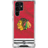 NHL Blackhawks Red Stripes Galaxy S24 Ultra Clear Case