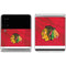 NHL Blackhawks Red Stripes Galaxy Z Flip4 5G Skin