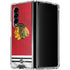NHL Blackhawks Red Stripes Galaxy Z Fold4 5G Clear Case