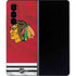 NHL Blackhawks Red Stripes Galaxy Z Fold4 5G Skin