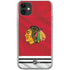 NHL Blackhawks Red Stripes iPhone 11 Clear Case