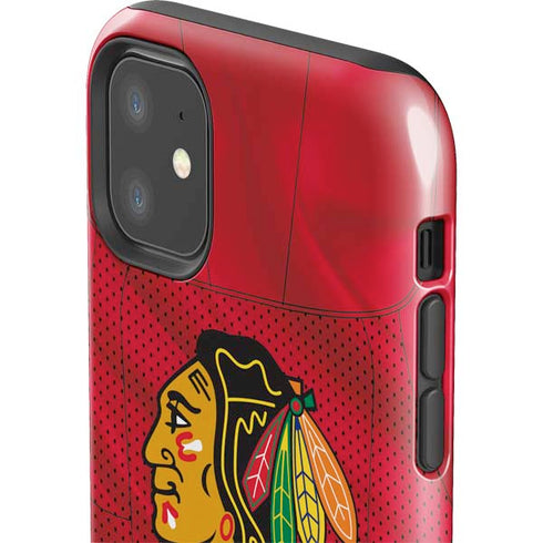 NHL Blackhawks Red Stripes iPhone 11 Impact Case