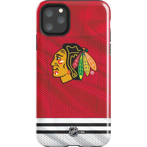 NHL Blackhawks Red Stripes iPhone 11 Pro Max Impact Case