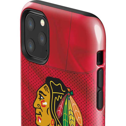 NHL Blackhawks Red Stripes iPhone 11 Pro Max Impact Case