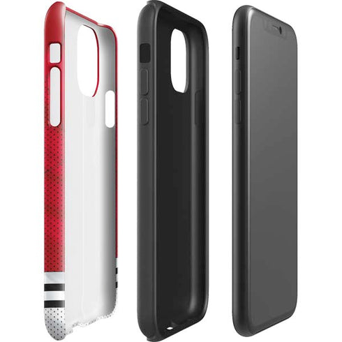 NHL Blackhawks Red Stripes iPhone 11 Pro Max Impact Case