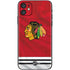 NHL Blackhawks Red Stripes iPhone 11 Skin