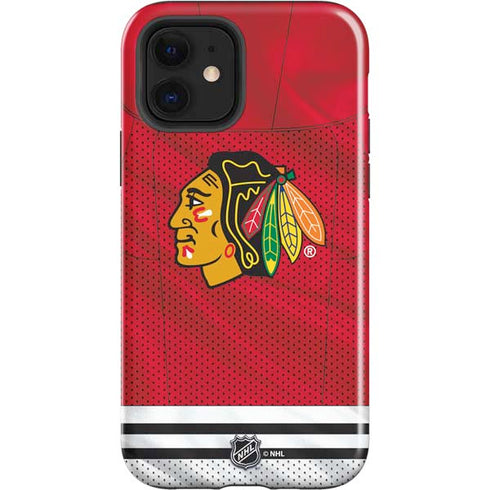 NHL Blackhawks Red Stripes iPhone 12 Impact Case