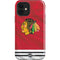 NHL Blackhawks Red Stripes iPhone 12 Impact Case