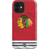 NHL Blackhawks Red Stripes iPhone 12 Impact Case