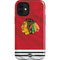 NHL Blackhawks Red Stripes iPhone 12 Mini Impact Case