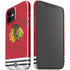 NHL Blackhawks Red Stripes iPhone 12 Mini Lite Case