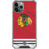 NHL Blackhawks Red Stripes iPhone 12 Pro Clear Case