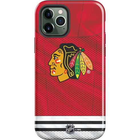 NHL Blackhawks Red Stripes iPhone 12 Pro Impact Case