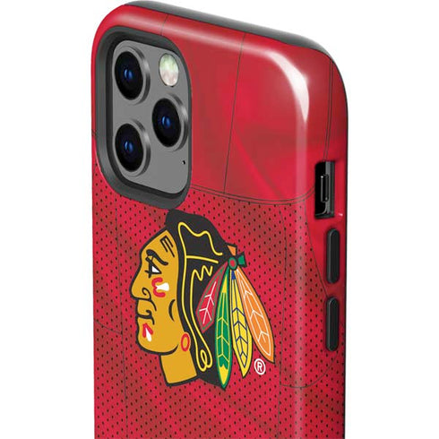 NHL Blackhawks Red Stripes iPhone 12 Pro Max Impact Case