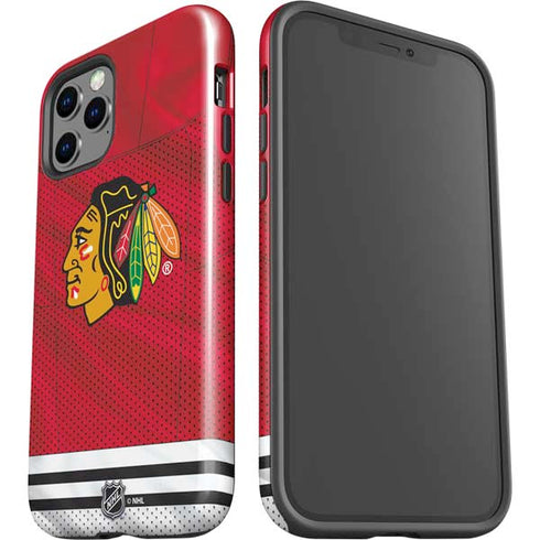 NHL Blackhawks Red Stripes iPhone 12 Pro Max Impact Case