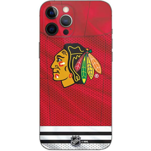 NHL Blackhawks Red Stripes iPhone 12 Pro Max Skin