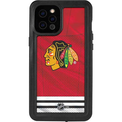 NHL Blackhawks Red Stripes iPhone 12 Pro Max Waterproof Case