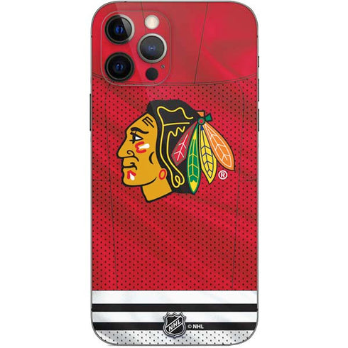 NHL Blackhawks Red Stripes iPhone 12 Pro Skin