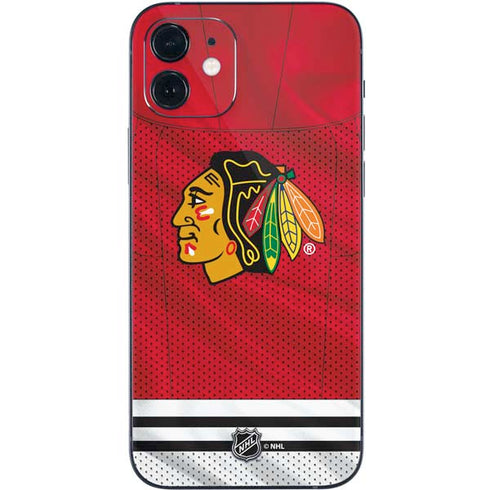 NHL Blackhawks Red Stripes iPhone 12 Skin