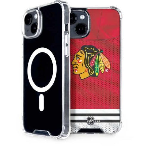 NHL Blackhawks Red Stripes iPhone 13 MagSafe Case